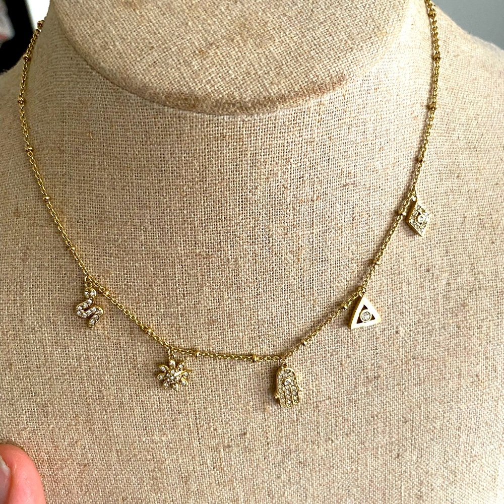 Stella & Dot Cameron Charm Choker by Rebecca Minkoff for Stella & Dot EUC